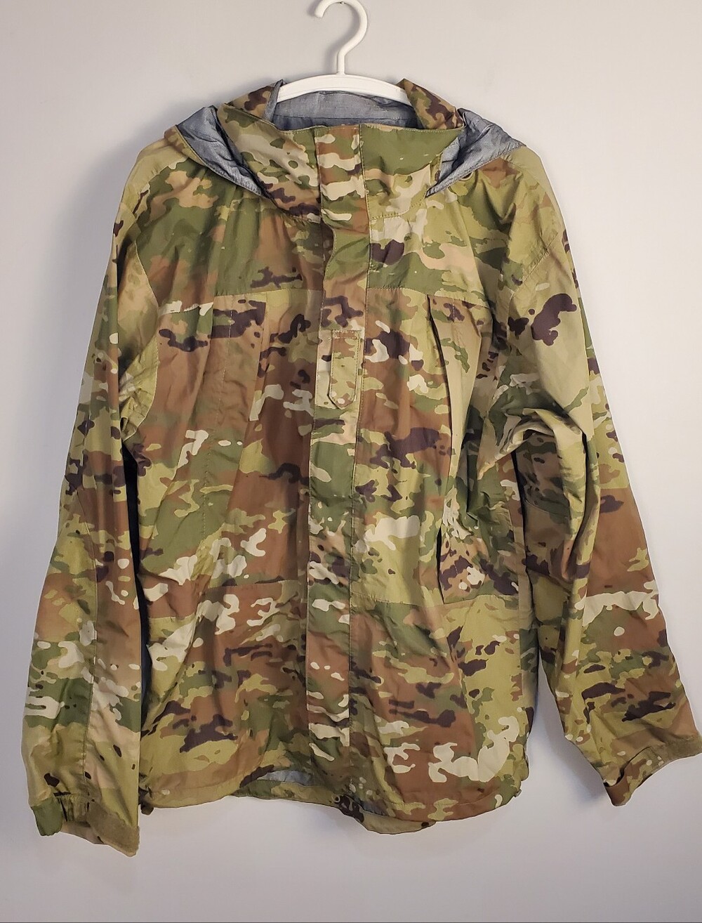 USGI Military ECWCS Gen III Level 6 OCP Camo Waterproof Rain Jacket Small Long